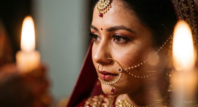 Indian jewellery campaign visual produced from a product photo