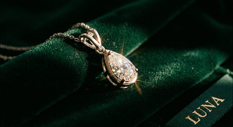 Minimal jewellery campaign visual produced from a product photo